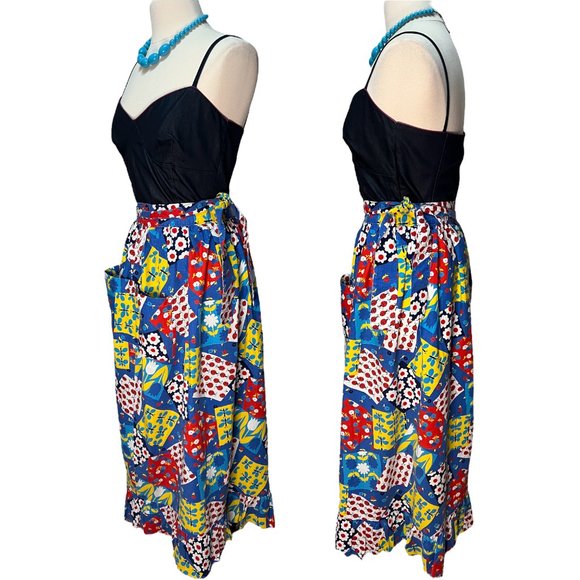 Long patchwork look ladybug skirt - Picture 3 of 6